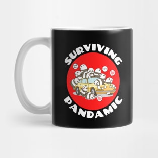 Surviving Pandamic | Panda Pun Mug